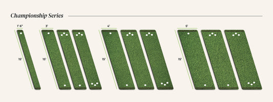 SolelyGolf Putting Mats - Championship Series (15’L)