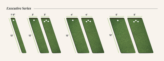 SolelyGolf Putting Mats - Executive Series (12’L)