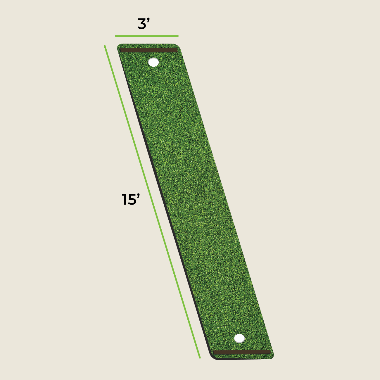 SolelyGolf Putting Mats - Championship Series (15’L)