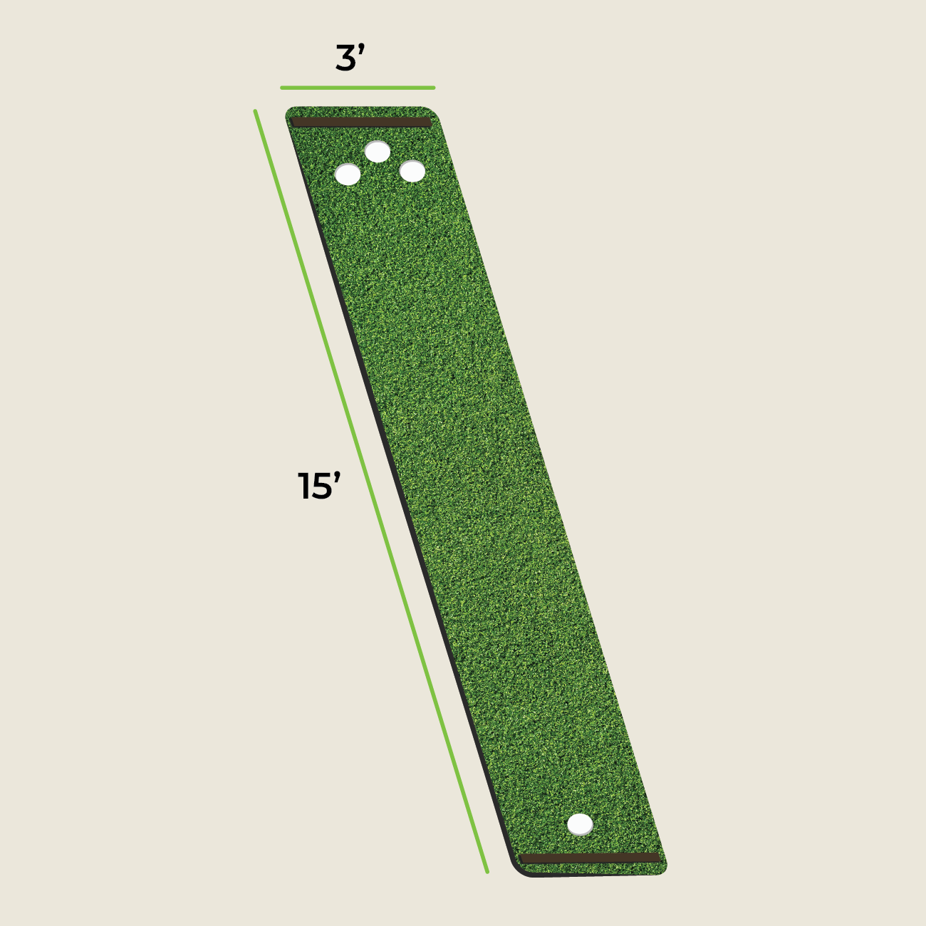 SolelyGolf Putting Mats - Championship Series (15’L)