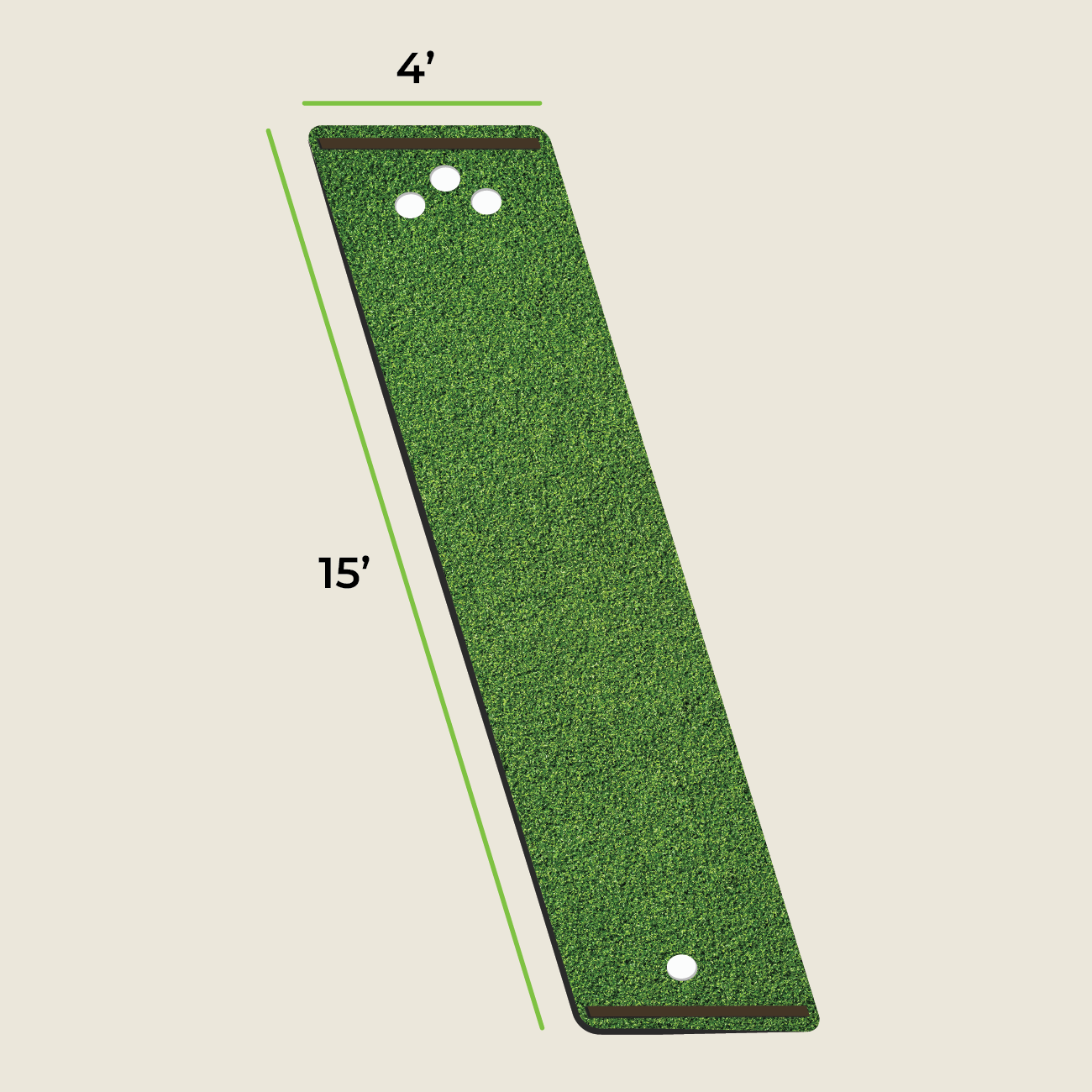 SolelyGolf Putting Mats - Championship Series (15’L)