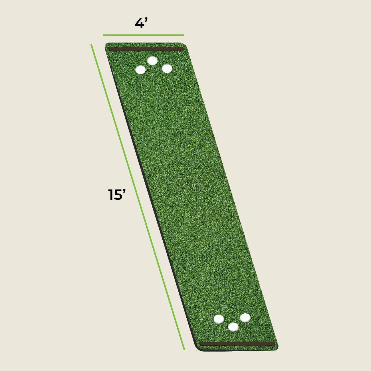 SolelyGolf Putting Mats - Championship Series (15’L)