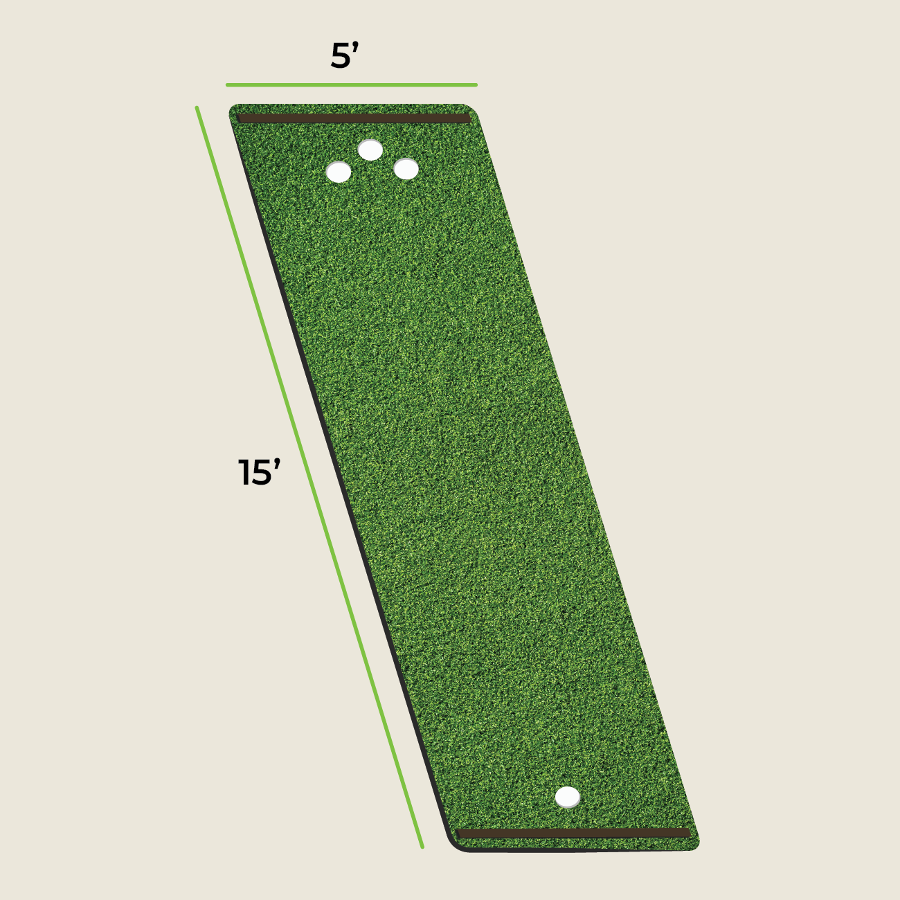 SolelyGolf Putting Mats - Championship Series (15’L)