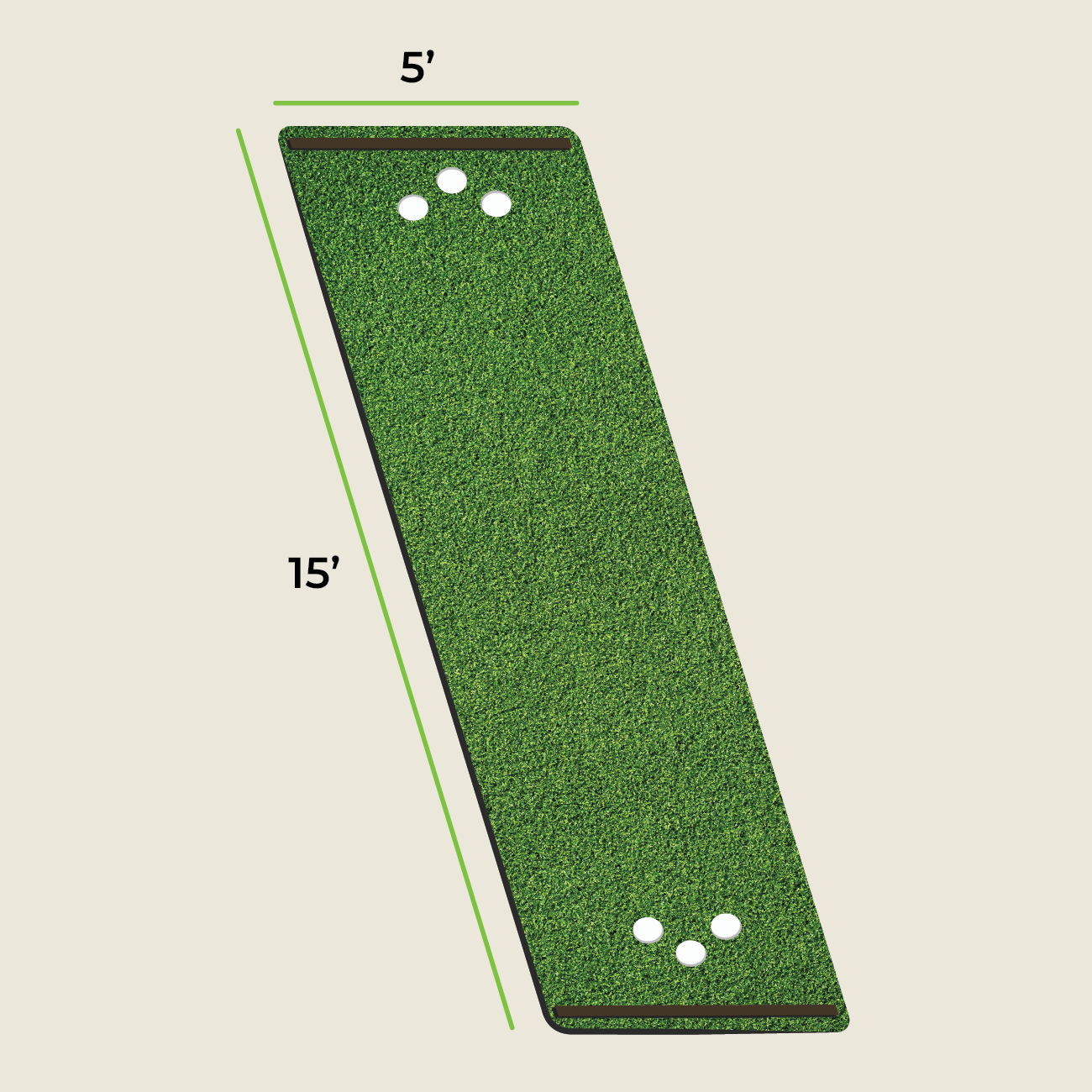 SolelyGolf Putting Mats - Championship Series (15’L)