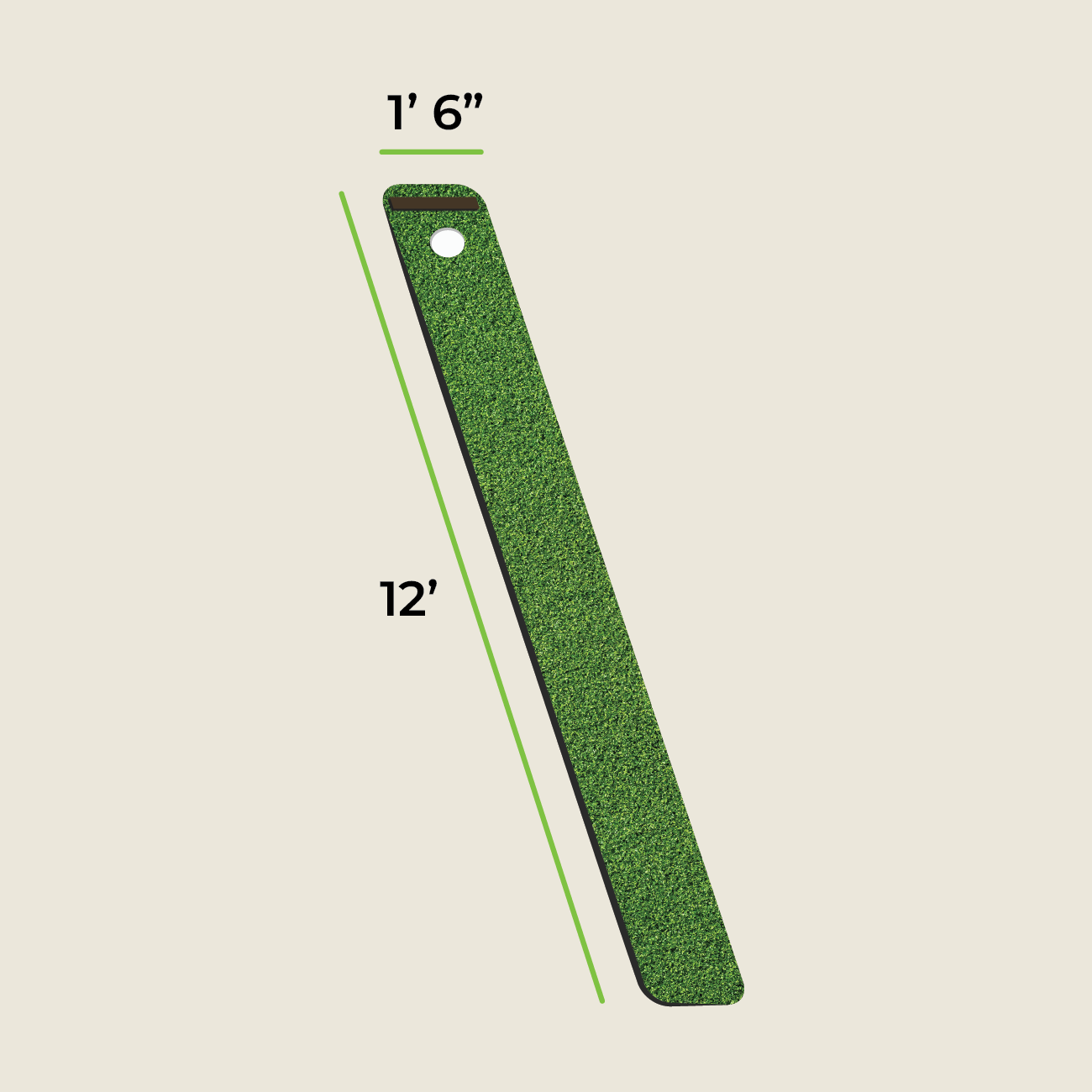 SolelyGolf Putting Mats - Executive Series (12’L)