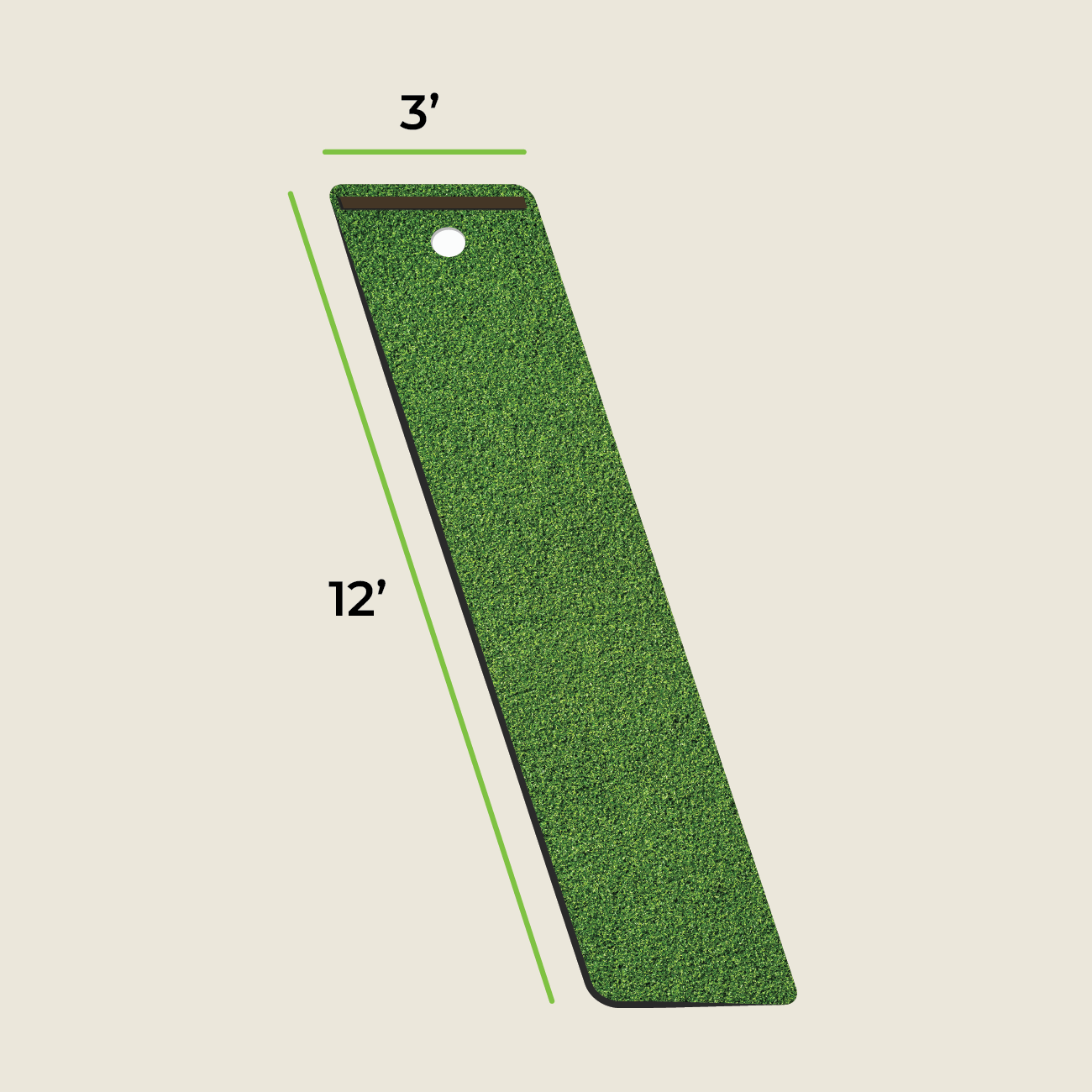 SolelyGolf Putting Mats - Executive Series (12’L)