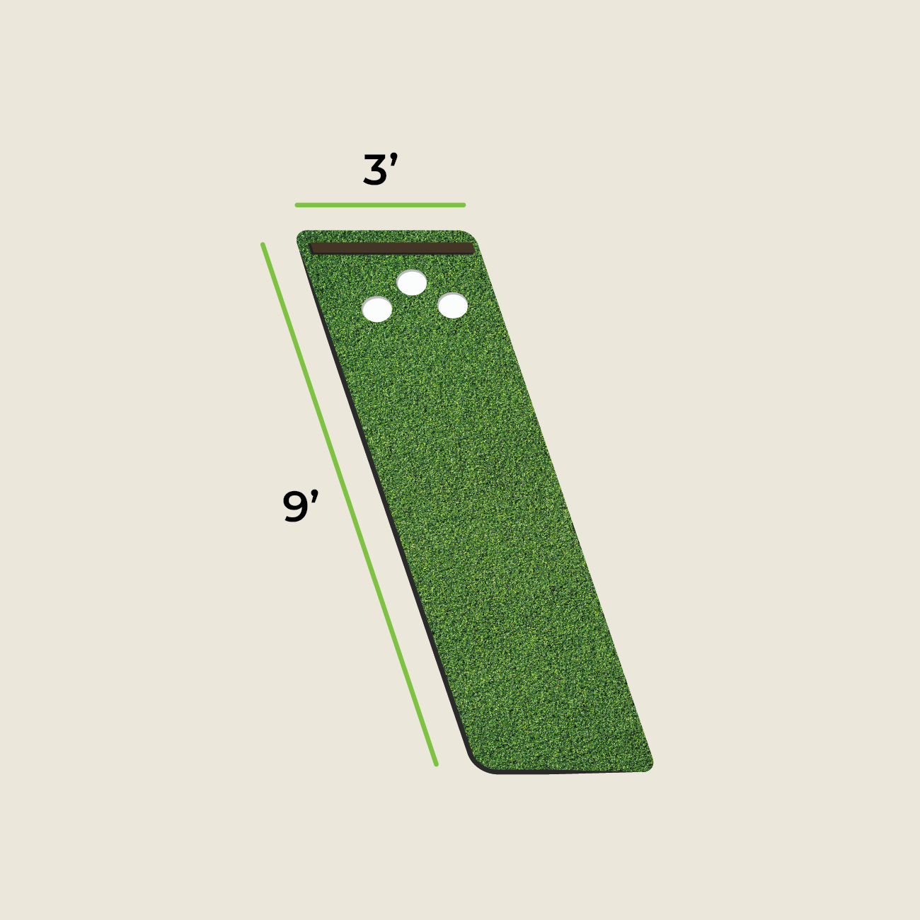 SolelyGolf Putting Mats - Studio Series (9’L)